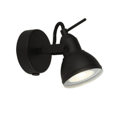 SEARCHLIGHT Focus fekete fali spotlámpa (SL-1541BK) GU10 1 izzós IP20 világítás