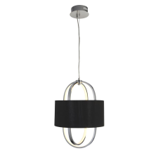 SEARCHLIGHT Madrid króm-fekete LED függesztett lámpa (SL-62802CC) LED 1 izzós IP20 világítás
