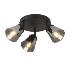 SEARCHLIGHT Mega fekete-füstszínű mennyezeti spotlámpa (SL-61170-3SM) E14 3 izzós IP20 világítás