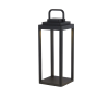 SEARCHLIGHT Portabello fekete újratölthető kültéri LED asztali lámpa (SL-33502-350) LED 1 izzós IP54