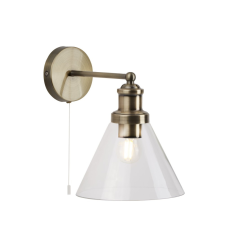 SEARCHLIGHT Pyramid bronz-átlátszó falikar (SL-1277AB) E27 1 izzós IP20 világítás