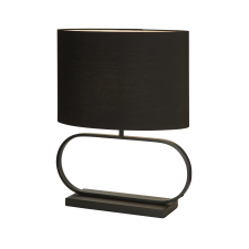 SEARCHLIGHT Sleek fekete asztali lámpa (SL-92101BK) E27 1 izzós IP20 világítás