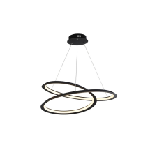 SEARCHLIGHT Swirl II Searchlight-51871-1BK függeszték világítás