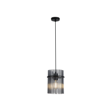 SEARCHLIGHT Swizzle fekete-füstszínű függesztett lámpa (SL-55620SM) E27 1 izzós IP20 világítás