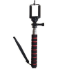 Sec-CAM SJ/GP-115, 90cm tartóteleszkópos MONOPOD (szelfibot), mobiltelefontartó kerettel - SJCAM és GoPro akciókamerához, mobiltelefonokhoz - SJCAM SJ4000, SJ5000, X1000 sorozatokhoz