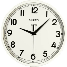 Secco Falióra, 24,5 cm, SECCO, fényes fehér keret (DFA039) falióra