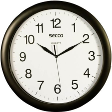 Secco Falióra, 32 cm, SECCO, fekete keretes (DFA024) falióra