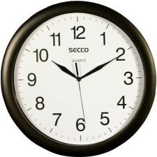 Secco Falióra, 33 cm, SECCO, fekete keretes falióra