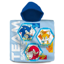 Sega Sonic a sündisznó Team strandtörölköző poncsó 60x120 cm lakástextília