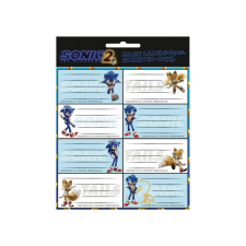 Sega Sonic füzetcímke 16 darabos információs címke