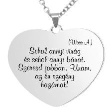 Sehol annyi bánat... medál lánccal, választható több formában és színben nyaklánc