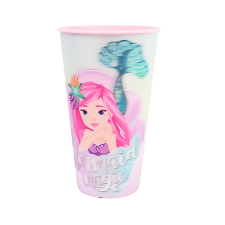 Sellő Magic 3D hatású műanyag pohár 480 ml babaétkészlet