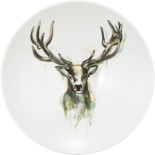 Seltmann »Nature« Mély tányér, magasság: 53 mm, átmérő: 233 mm, szarvas tányér és evőeszköz