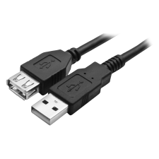 Sencor SCO 510-015 USB 2.0-A apa - USB 2.0-A anya Hosszabbító kábel 1.5m - Fekete kábel és adapter
