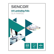  Sencor SLAFA4M150 Lamináló fólia a4 2x75 micron 25 db lamináló fólia