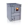 Senko C-20 (25 kW) tűzhely központi fűtéshez sütő nélkül, inox (Sparhelt)