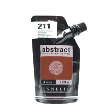 Sennelier Abstract akrilfesték, 120 ml - 211, burnt sienna akrilfesték