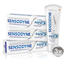 Sensodyne Rapid Whitening 3 × 75 ml fogkrém