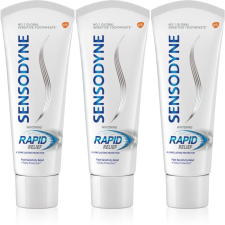 Sensodyne Rapid Whitening fehérítő fogkrém érzékeny fogakra 3x75 ml fogkrém