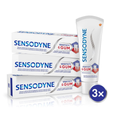  Sensodyne Sensitivity&Gum Fogkrém, 3x 75 ml fogkrém