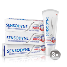 Sensodyne Sensitivity&Gum Whitening fogkrém, 3x 75 ml fogkrém
