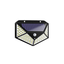SEO-6052 100 ledes napelemes fali lámpa mozgásérzékelővel, 4 LED panellel, 600lumen kültéri világítás
