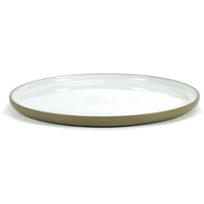 Serax Desszertes tányér, Serax Dusk, 23,5 cm, szürke tányér és evőeszköz