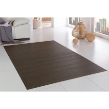 Serena Bambusz szőnyeg 140x200 cm sötétre hőkezelt, keményített, természetes barna felület lakástextília