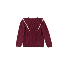  Sergent Major kislány fodros pulóver  Méret:  128 (8 éves) gyerek pulóver, kardigán