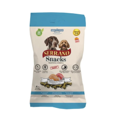 Serrano Snacks Kutyáknak Lazaccal és Tonhallal 100 g jutalomfalat kutyáknak