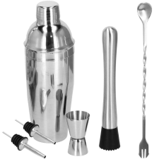 Sersimo Springos készlet csaposoknak, koktél shaker, rozsdamentes acél, 6 darab, 750 ml konyhai eszköz