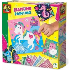 SES Creative Diamond painting - Happy animals (14701S) kreatív és készségfejlesztő