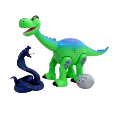 Sétáló, világító és zenélő brontosaurus kobrával és kisegér alakú távirányítóval (BBJ) elektronikus játék