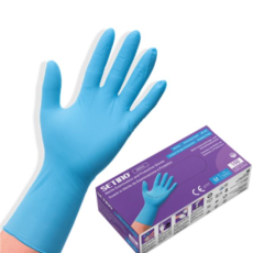  Setino púdermentes, nitril vizsgálókesztyű(hosszú szárú) - M