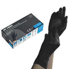 SETINO Setino Nitril gumikesztyű 5,5g fekete XL védőkesztyű