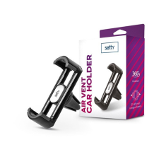 Setty TF-0055 univerzális szellőzőrácsba illeszthető fekete autós telefon tartó mobiltelefon kellék