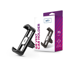 Setty univerzális szellőzőrácsba illeszthető autós tartó - Setty 33412 Car Holder - fekete mobiltelefon kellék