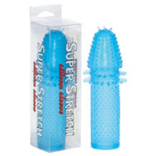 Seven Creations Super stretch. Blue silicone sleeve péniszköpeny