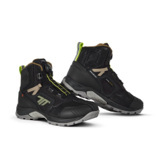 Seventy Degrees SD-BA7 Stelvio Low motoros cipő fekete-homokos-fluo sárga motoros csizma