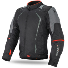 Seventy Degrees SD-JR47 motoros kabát fekete-szürke-piros motoros kabát