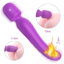 Sex HD Iris - akkus, 2 motoros melegítős masszírozó vibrátor (pink) vibrátorok