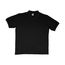 Sg Férfi galléros póló rövid ujjú SG Cotton Polo - 2XL, Fekete férfi póló