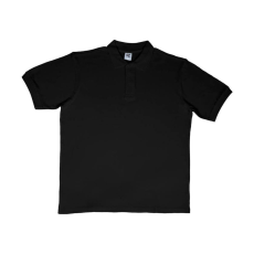 Sg Férfi galléros póló rövid ujjú SG Cotton Polo - 3XL, Fekete