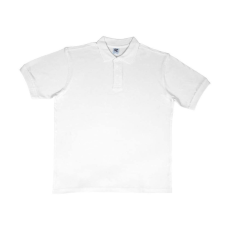 Sg Férfi galléros póló rövid ujjú SG Cotton Polo - 4XL, Fehér