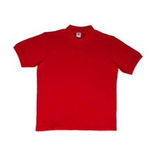 Sg Férfi galléros póló rövid ujjú SG Cotton Polo - 4XL, Piros férfi póló
