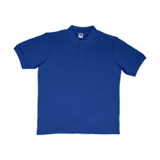 Sg Férfi galléros póló rövid ujjú SG Cotton Polo - 5XL, Király kék