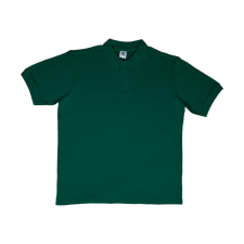 Sg Férfi galléros póló rövid ujjú SG Cotton Polo - L, Sötétzöld férfi póló