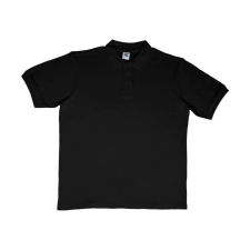 Sg Férfi galléros póló rövid ujjú SG Cotton Polo - XL, Fekete férfi póló