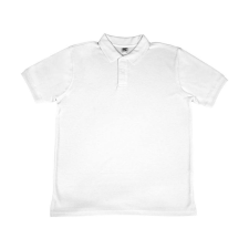 Sg Férfi galléros póló rövid ujjú SG Poly Cotton Polo - 4XL, Fehér férfi póló