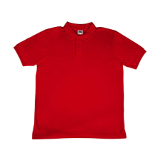 Sg Férfi galléros póló rövid ujjú SG Poly Cotton Polo - L, Piros férfi póló